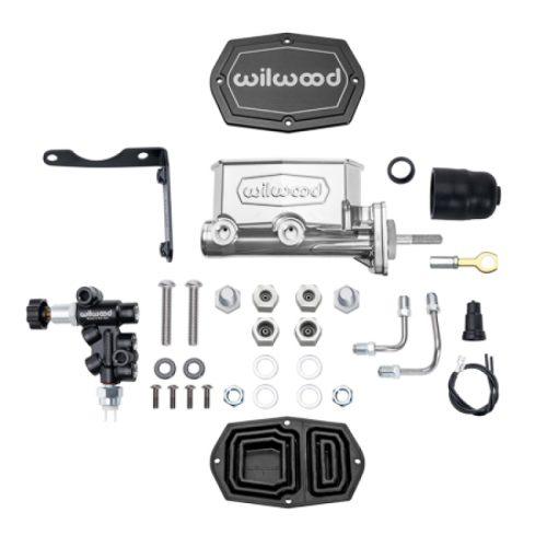 261-17319-P Wilwood Compact Tandem Master Cylinder for Mopar Vehicles with 1-inch Bore, Aluminum Construction, Chrome P-Coat