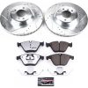 2011-2015 BMW 335i xDrive & X1 Front Brake Rotor and Pad Upgrade Kit - Heavy-Duty Drilled & Slotted Performance Brake System - Premium Replacement