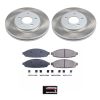 2003-2005 Ford Crown Victoria Front Semi-Coated Rotor Brake Kit with Ceramic Pads - Premium Replacement