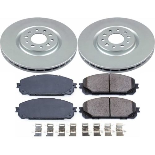 2017-2019 Jeep Cherokee Front Brake Rotor and Ceramic Pad Assembly - Heavy-Duty Fleet Replacement