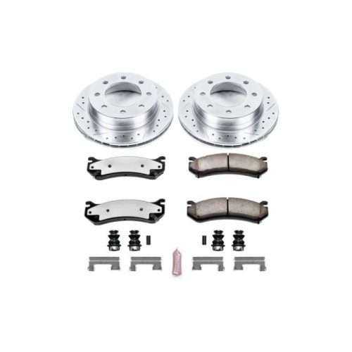 2004-2005 GMC Sierra 2500 HD & Yukon XL 2500 Heavy-Duty Rear Brake Rotor and Ceramic Pad Assembly - Premium Replacement