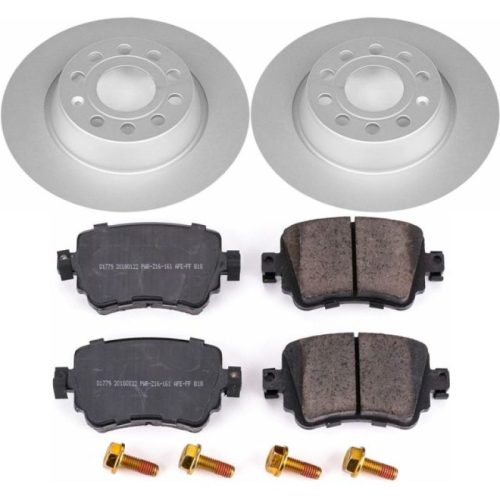 2016-2018 Audi Q3 Rear PowerStop Z23 Evolution Sport Coated Brake Kit - Heavy-Duty Performance and Towing Reliability