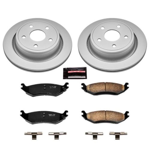 2003-2006 Dodge Ram 1500 Heavy-Duty Rear Brake Rotor and Ceramic Pad Assembly - Premium Replacement