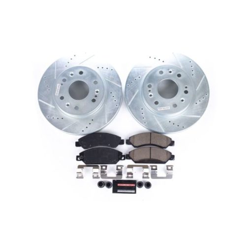 2007-2008 Chevrolet Avalanche and GMC Yukon XL 1500 Heavy-Duty Front Brake Rotor and Carbon-Fiber Ceramic Pad Upgrade - Premium Replacement