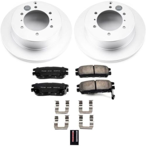 1991-2000 Mitsubishi Montero Rear PowerStop Z17 Evolution Geomet Coated Brake Kit - Premium Replacement