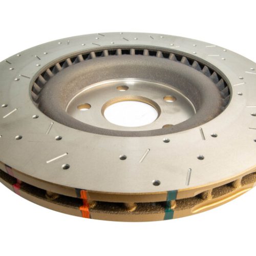 DBA 4000 Series XS Gold Drilled and Slotted Front Rotor for Jeep Grand Cherokee and Dodge Durango (2015-20) - Premium Replacement - Image 6