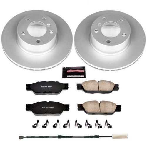 2010-2013 BMW 128i Front Z23 Evolution Sport Coated Brake Rotor and Carbon-Fiber Ceramic Pad Assembly - Premium Replacement