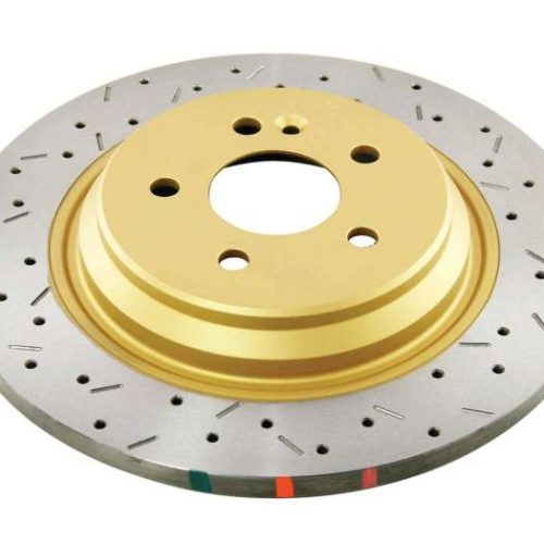 DBA 4000 Series Drilled & Slotted Rotor Rear Fitment for Mercedes-Benz ML '00-'05 - Premium Replacement