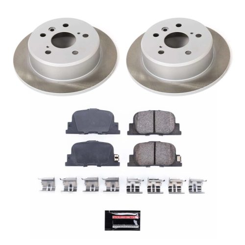 2000-2001 Toyota Camry & Lexus ES300 Rear Semi-Coated Rotor Brake Assembly - Premium Replacement