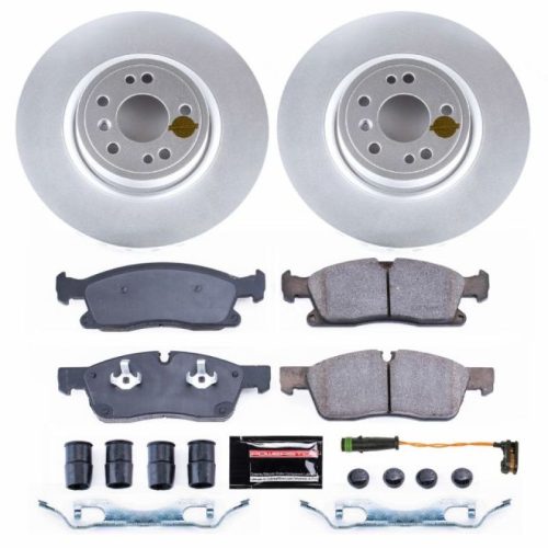 2018 Mercedes-Benz GLE350 Front Z23 Evolution Sport Coated Brake Rotor and Carbon-Fiber Ceramic Brake Pads - Premium Replacement