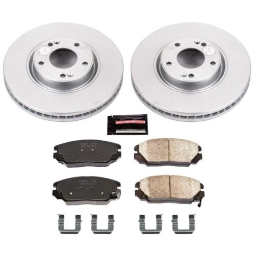 2006-2011 Hyundai Azera Front Brake Rotor and Ceramic Pad Assembly - Heavy-Duty Fleet Replacement