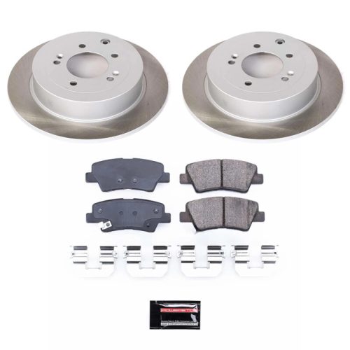 2016-2017 Hyundai Tucson & 2017 Kia Sportage Rear Semi-Coated Rotor Brake Assembly - Premium Replacement