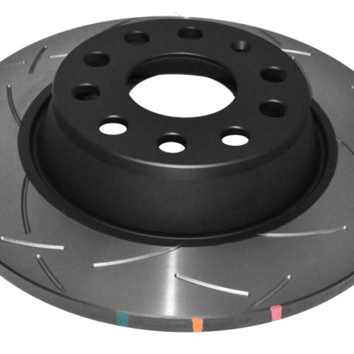 DBA 4000 Series Rear Slotted Rotor for Volkswagen Jetta Passat Audi A3 2005-15 - Premium Replacement