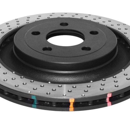 DBA 4000 Series XD Cross Drilled Rear Brake Rotor for Ford Mustang 2015-17 - Premium Replacement
