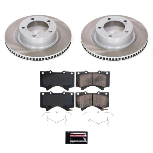 2014-2018 Toyota Tundra & Lexus LX570 Front Semi-Coated Rotor Brake Assembly - Heavy-Duty Fleet Replacement