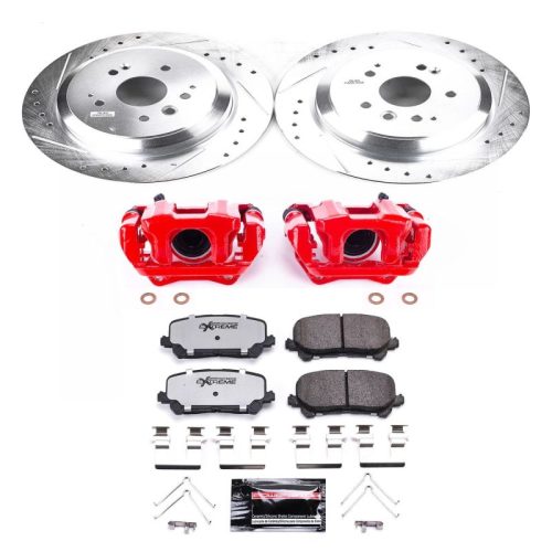 2014-2016 Acura MDX Rear Z36 Truck & Tow Brake Kit with Calipers - Premium Heavy-Duty Rotor and Ceramic Brake Pad Upgrade