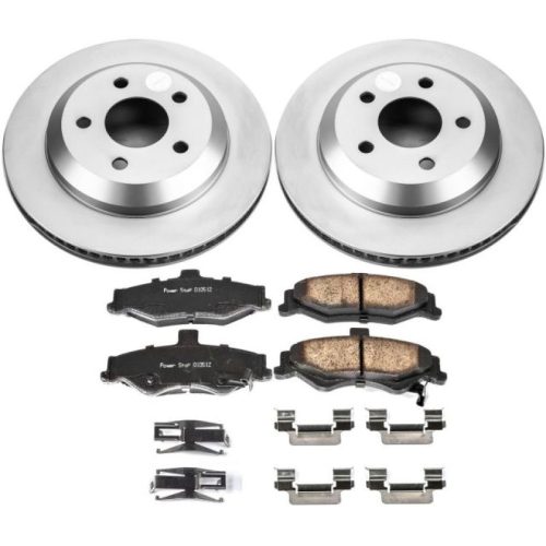 2000-2002 Pontiac Firebird Rear Brake Rotor and Ceramic Brake Pad Assembly - Premium Replacement