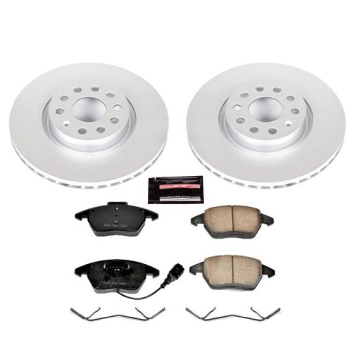 2010-2014 Volkswagen Golf, 2006-2013 Audi A3 Quattro & Jetta Front Z23 Evolution Sport Coated Brake Kit - Premium Replacement