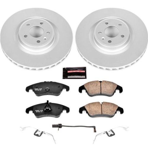 2011-2010 Audi S4 S5 Front Brake Rotor and Carbon-Fiber Ceramic Pad Assembly - Heavy-Duty Performance Replacement