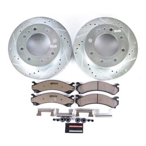 2010 GMC Sierra 2500 HD & 3500 HD Heavy-Duty Truck & SUV Brake Upgrade Kit with Drilled & Slotted Rotors - Premium Replacement