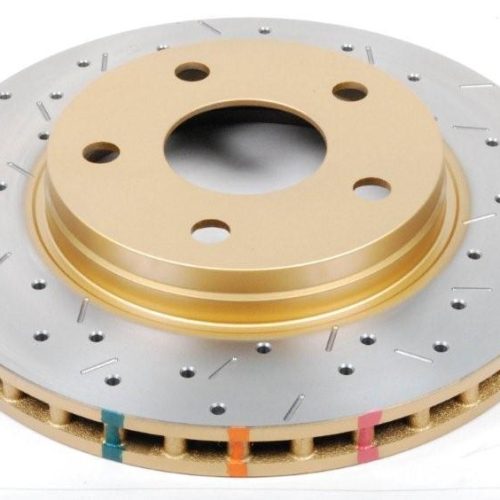 DBA 4000 Series Drilled and Slotted Front Rotor for Jeep Wrangler 2011-13 - Premium Replacement