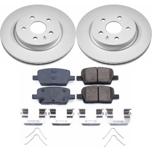 2016-2017 Chevrolet Camaro and Cadillac CT6 Rear Z17 Evolution Geomet Coated Brake Rotor & Ceramic Pad Assembly - Premium Replacement