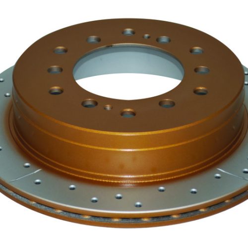 DBA Street Series Rear Drilled and Slotted Rotor for Toyota Land Cruiser 1997-2006 - Premium Replacement - Image 2