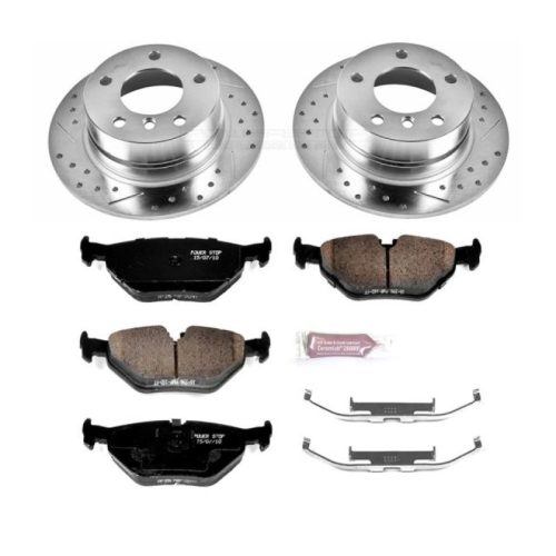 1995-1999 BMW 318ti Rear Brake Rotor and Carbon-Fiber Ceramic Brake Pad Upgrade - Premium Heavy-Duty Performance Enhancement