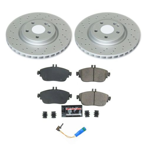 2017-2019 Infiniti QX30 & 2018-2019 Mercedes-Benz GLA250, CLA250 Front Brake Rotor and Pad Assembly - Premium Replacement