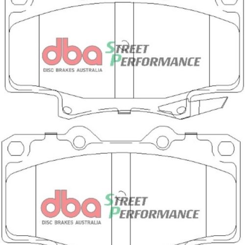 DBA Street Performance Brake Pads for Toyota Land Cruiser 1990-97 Front Replacement