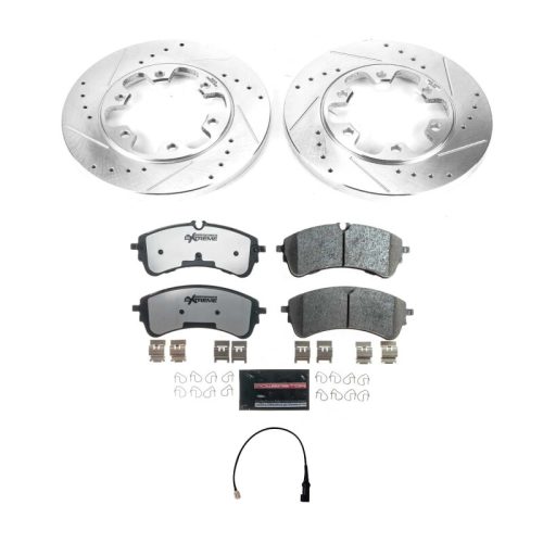 2021 Ford Transit-150, 2021 Ford Transit-250, 2021 Ford Transit-350 Heavy-Duty Brake Rotor and Ceramic Brake Pad Upgrade Kit - Premium Replacement