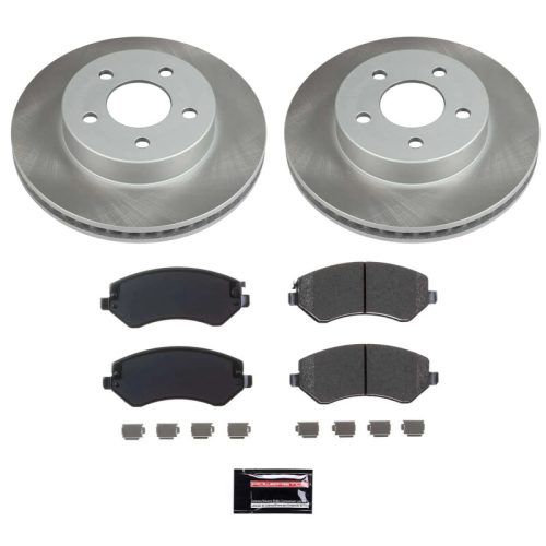 2005-2007 Jeep Liberty Front Heavy-Duty Semi-Coated Rotor Brake Assembly - Premium Replacement