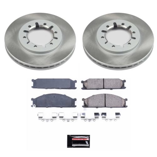 1998-2002 Nissan Frontier Front Semi-Coated Rotor Brake Assembly - Premium Replacement