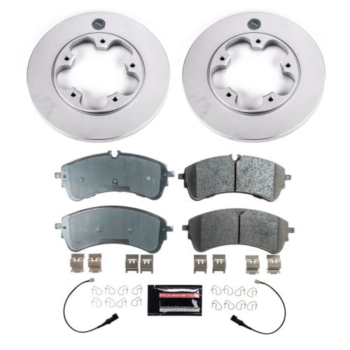 2021 Ford Transit-150, -250, -350 Rear Z17 Coated Brake Rotor and Ceramic Pad Assembly - Premium Replacement