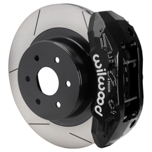 1999-2018 Chevy Silverado and GMC Sierra Rear Brake Rotor Assembly - 16x1.25 Heavy-Duty Slotted Rotor with 4 Piston Caliper - Premium Replacement