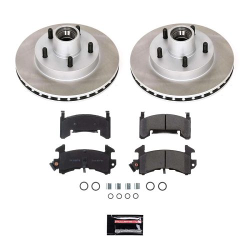 1982-1987 Pontiac Grand Prix Front Semi-Coated Rotor Brake Assembly - Premium Replacement