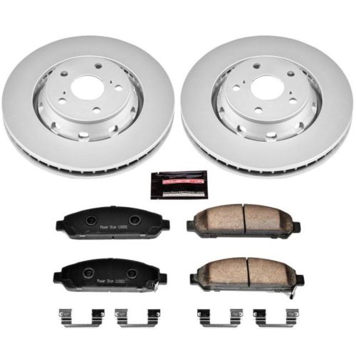 2009-2014 Toyota Venza Front Brake Rotor and Ceramic Pad Assembly - Premium Replacement