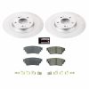 2018-2020 Mitsubishi Eclipse Cross & Outlander Rear Z17 Evolution Geomet Coated Brake Rotor and Ceramic Pad Assembly - Premium Replacement