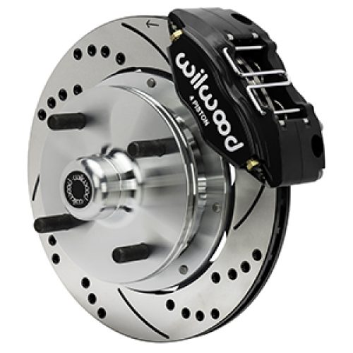 1970-1972 Porsche 914 Front Powerlite Brake Rotor Assembly with Drilled & Slotted Design - Premium Replacement