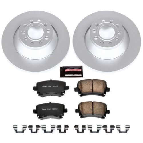 2005-2008 Audi A6 Quattro & Base Models PowerStop Z23 Evolution Sport Coated Brake Rotor and Pad Assembly - Premium Replacement
