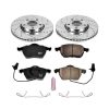 2005-2006 Audi A4 Front Z23 Evolution Sport Brake Upgrade Kit with Drilled & Slotted Rotors - Premium Replacement