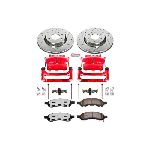 2006-2009 Saab 9-7x, 2006 Chevrolet Trailblazer EXT & Trailblazer Front Heavy-Duty Brake Rotor and Ceramic Brake Pad Assembly - Premium Replacement