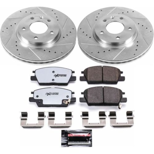 2016-2018 Chevrolet Malibu & Equinox Heavy Duty Brake Rotors and Carbon-Fiber Ceramic Brake Pads - Premium Replacement