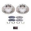 2002-2004 Ford F-250 Super Duty Rear Semi-Coated Rotor Brake Assembly - Premium Replacement