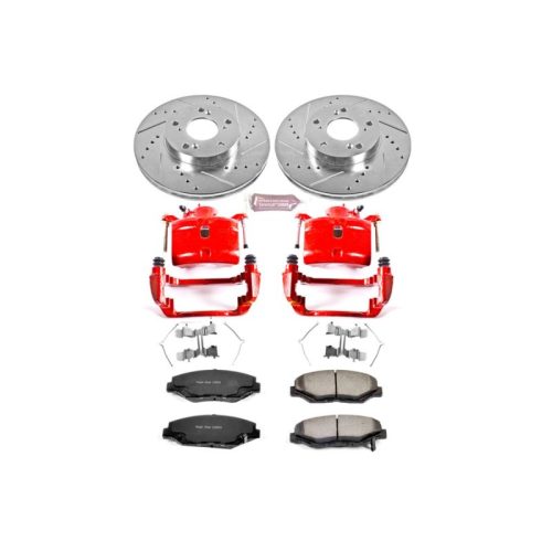 2003-2011 Honda Element Front Z36 Truck & Tow Brake Upgrade Kit with Powder Coated Calipers - Premium Replacement