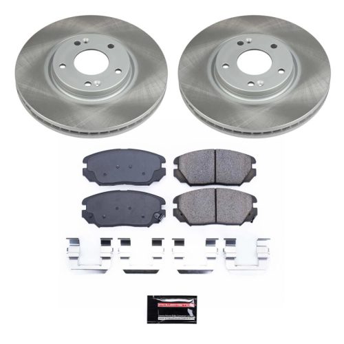 2007-2011 Hyundai Azera Front Semi-Coated Rotor Brake Assembly - Premium Replacement