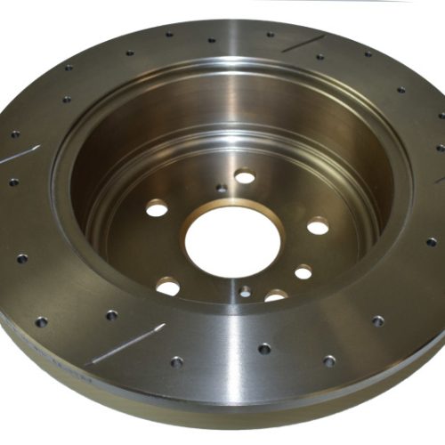 DBA Street Series Cross Drilled and Slotted Rotor for 2010-12 Toyota Highlander Rear - Premium Replacement - Image 3
