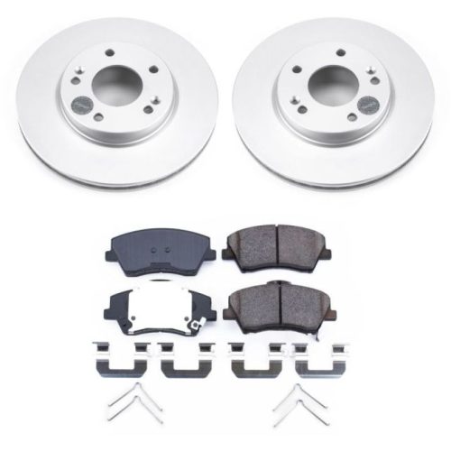 2017-2018 Kia Niro & Hyundai Ioniq Front Brake Rotor and Ceramic Pad Assembly - Premium Replacement