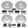 2004-2009 Mercedes-Benz CLK and C-Class Front & Rear Z23 Coated Brake Kit - Heavy Duty Performance Upgrade