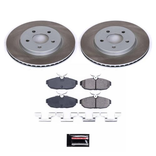 2006-2010 Ford Mustang Rear Semi-Coated Rotor Brake Assembly - Premium Replacement